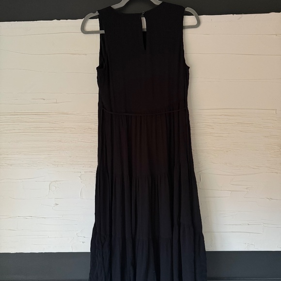 Banana Republic | Black Tiered Maxi Dress | Size Small Petite - Picture 2 of 7